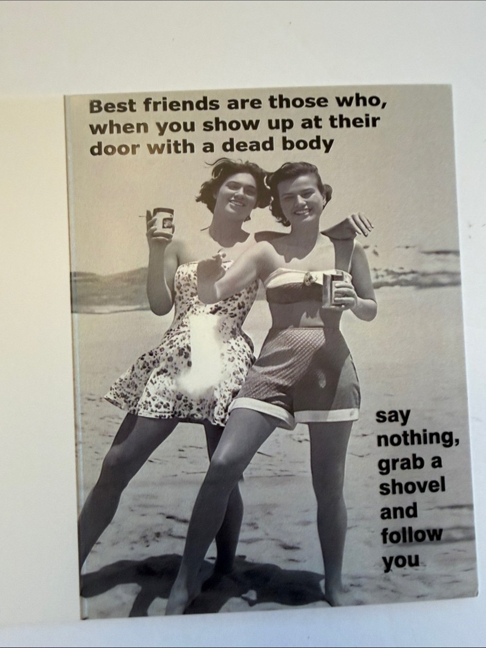 💕5/25💕Vintage-Inspired Black & White Quote Card Choose One - Picture 6 of 7